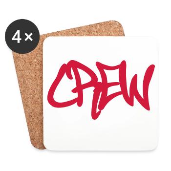 CREW - Dessous de verre (lot de 4) - blanc - Devant