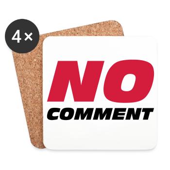No Comment - Untersetzer (4er-Set) - Weiß - Vorne