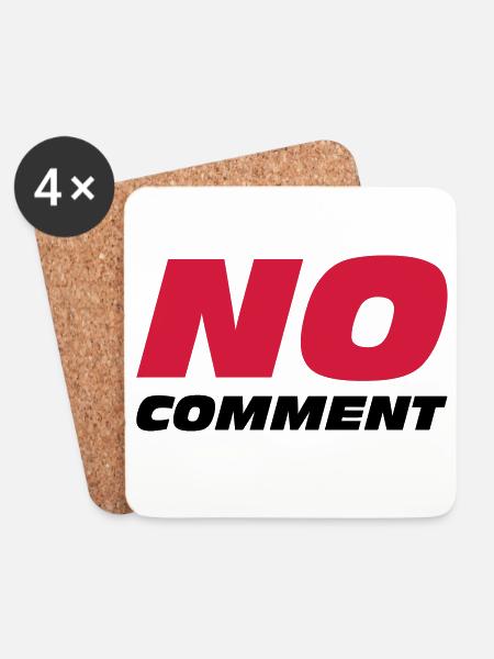No Comment - Untersetzer (4er-Set) - Weiß