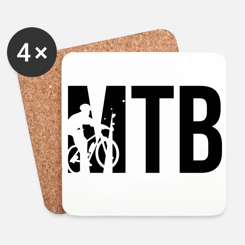 MTB - Untersetzer (4er-Set) - Weiß