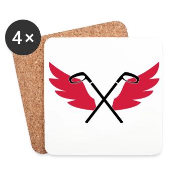 Golf - Coasters (set of 4) - white - Front