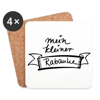 mein kleiner Rabauke - Untersetzer (4er-Set) - Weiß - Vorne