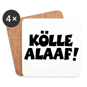 Kölle Alaaf! Kölner Karneval in Köln - Untersetzer (4er-Set) - Weiß - Vorne