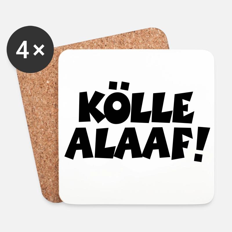 Kölle Alaaf! Kölner Karneval in Köln - Untersetzer (4er-Set) - Weiß