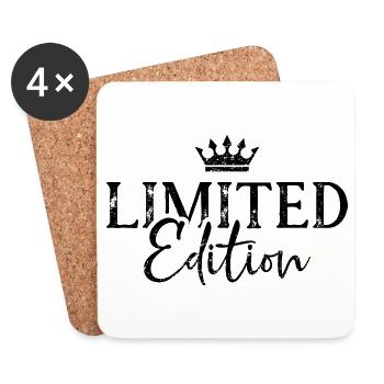 Limited edition crown - Coasters (set of 4) - white - Front