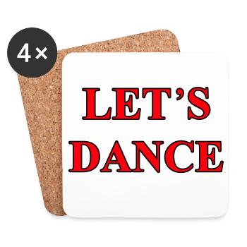 Lets Dance - Coasters (set of 4) - white - Front
