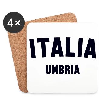UMBRIEN Umbria Italia Italien Italie - Dessous de verre (lot de 4) - blanc - Devant