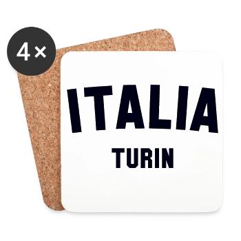 TURIN Italia Italien Italy - Coasters (set of 4) - white - Front