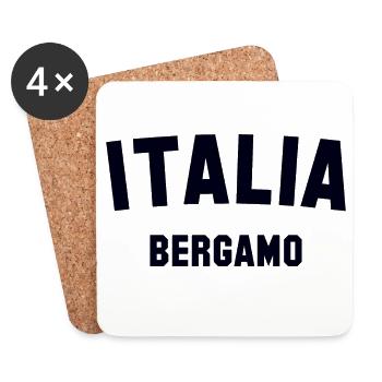 BERGAMO Italia Italien Italie - Dessous de verre (lot de 4) - blanc - Devant