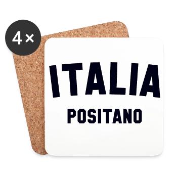 POSITANO Italia Italien Italie - Dessous de verre (lot de 4) - blanc - Devant