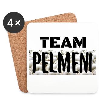 Team Pelmeni Mannschaft JGA Geschenk - Untersetzer (4er-Set) - Weiß - Vorne