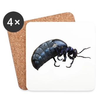 Insekt Ölkäfer - Untersetzer (4er-Set) - Weiß - Vorne