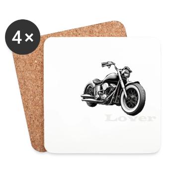 Bobber Lover weiß - Untersetzer (4er-Set) - Weiß - Vorne