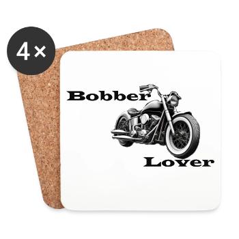 Bobber Lover - Untersetzer (4er-Set) - Weiß - Vorne