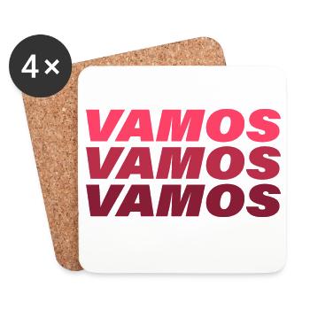 Vamos - Dessous de verre (lot de 4) - blanc - Devant