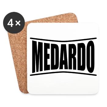 Medardo t-shirt t-shirt gift idea - Coasters (set of 4) - white - Front