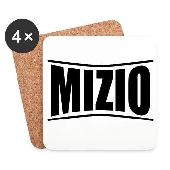 Mizio t-shirt t-shirt idée cadeau - Dessous de verre (lot de 4) - blanc - Devant