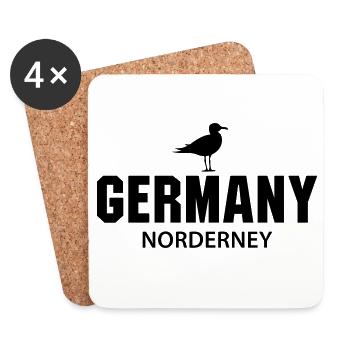 Norderney GERMANY - Coasters (set of 4) - white - Front