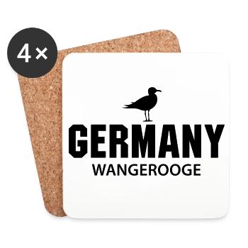 Wangerooge GERMANY - Coasters (set of 4) - white - Front