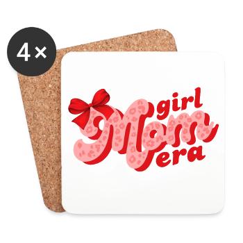 Mädchen Mama Ära - Untersetzer (4er-Set) - Weiß - Vorne