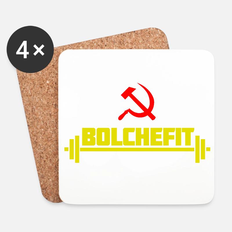 Bolchefit - Untersetzer (4er-Set) - Weiß