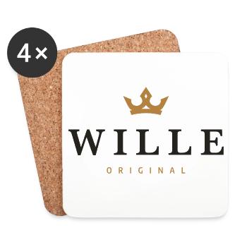 Wille Original Family Logo - Coasters (set of 4) - white - Front