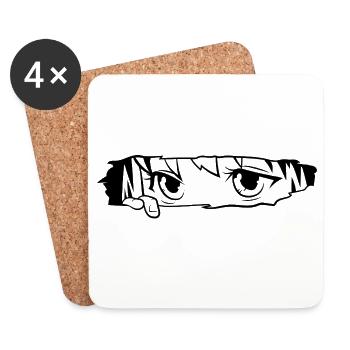 It’s not a cartoon – Anime Fan Art - Coasters (set of 4) - white - Front
