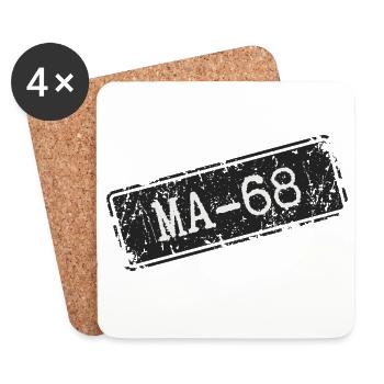 Mannheim 68 - Coasters (set of 4) - white - Front