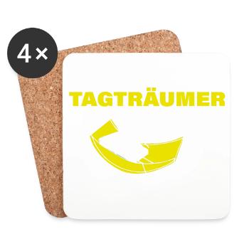 TAGTRÄUMER - Untersetzer (4er-Set) - Weiß - Vorne