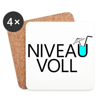 Level full - Coasters (set of 4) - white - Front