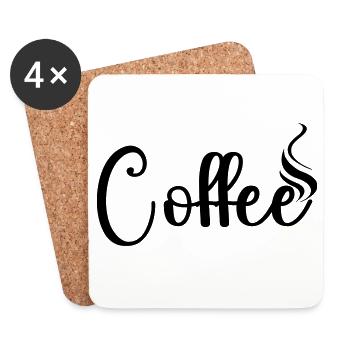 Coffee - Untersetzer (4er-Set) - Weiß - Vorne