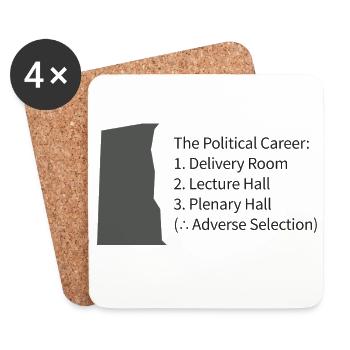 Carrière politique : présentation à la plénière - Dessous de verre (lot de 4) - blanc - Devant