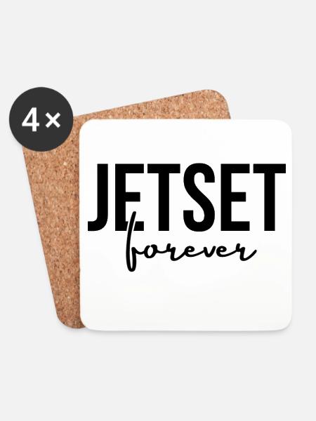 JETSET FOREVER - Coasters (set of 4) - white