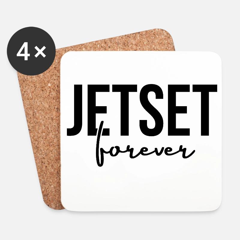 JETSET FOREVER - Untersetzer (4er-Set) - Weiß