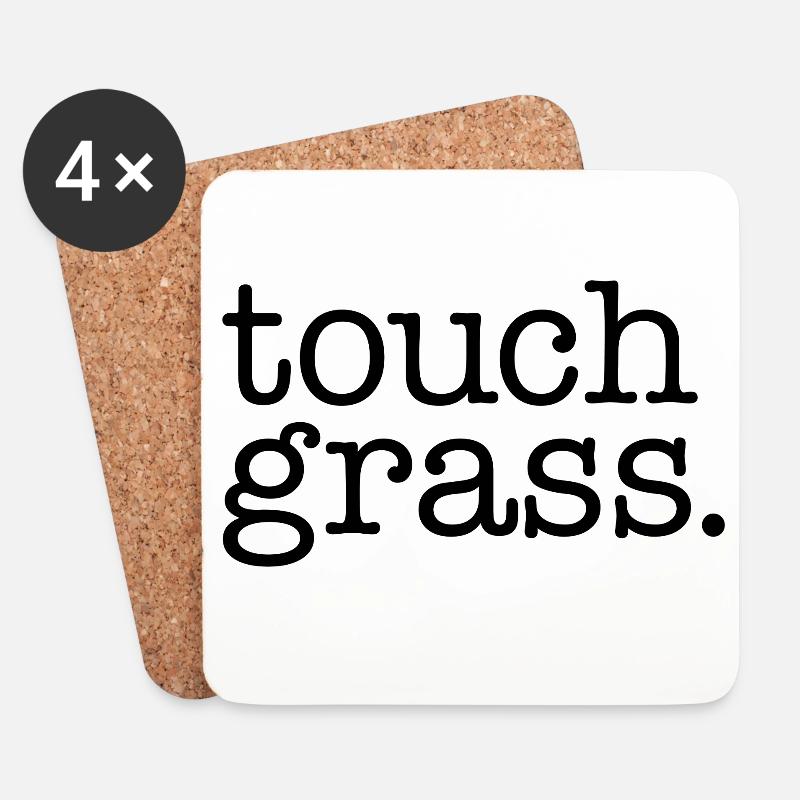 Touch grass - Coasters (set of 4) - white