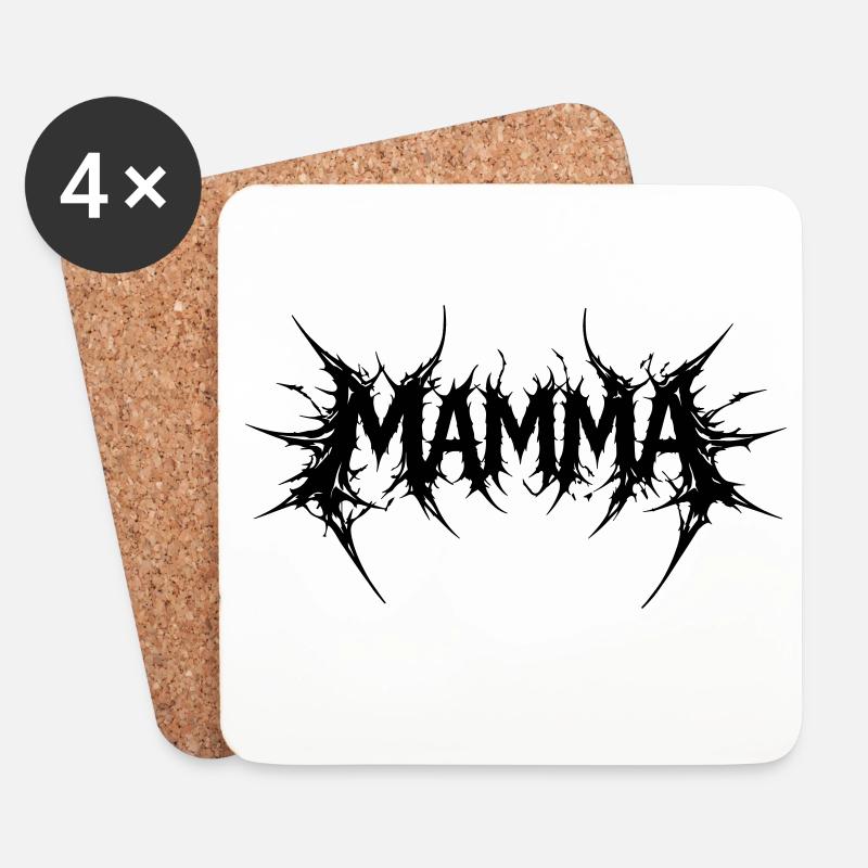 Mama! - Untersetzer (4er-Set) - Weiß