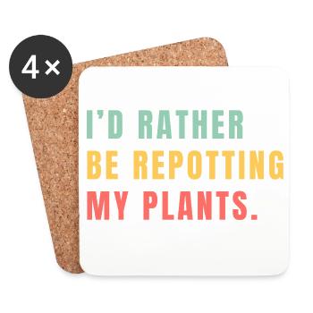 Flower Gardening - Coasters (set of 4) - white - Front