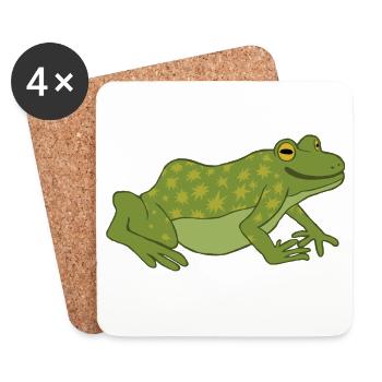 Sternenfrosch - Untersetzer (4er-Set) - Weiß - Vorne