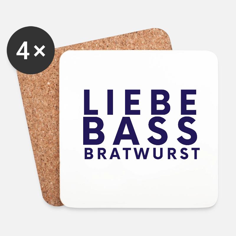 SCHRÜCKTIVAL - Untersetzer (4er-Set) - Weiß