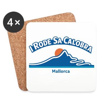 I Rode Sa Calobra Mallorca Cycling Elevation - Untersetzer (4er-Set) - Weiß - Vorne