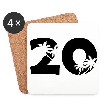 20 - Coasters (set of 4) - white - Front