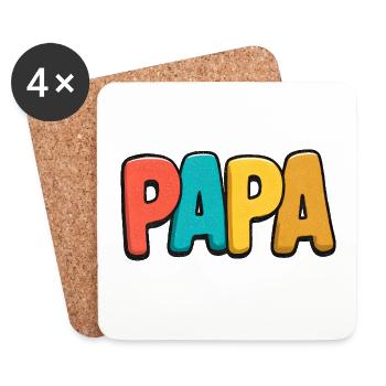 DAP Rainbow Pop Art - Coasters (set of 4) - white - Front