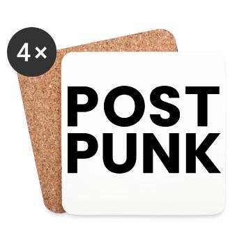 Post Punk logo - Coasters (set of 4) - white - Front