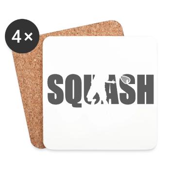 Squash - Coasters (set of 4) - white - Front