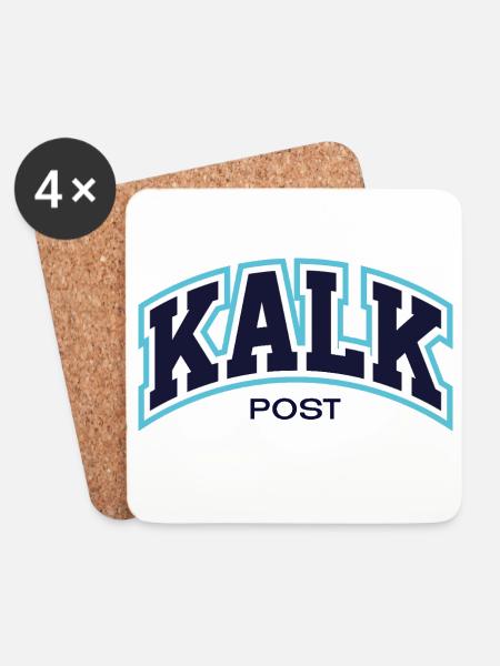 KalkPost3 - Coasters (set of 4) - white