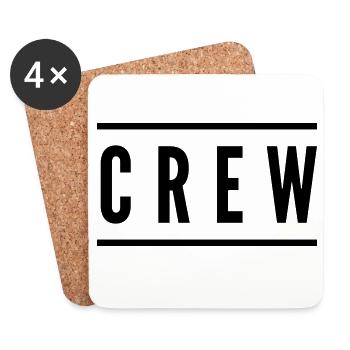 crew - Untersetzer (4er-Set) - Weiß - Vorne