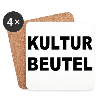 KULTUR BEUTEL - Untersetzer (4er-Set) - Weiß - Vorne