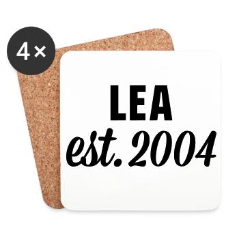 Lea est 2004 - Untersetzer (4er-Set) - Weiß - Vorne