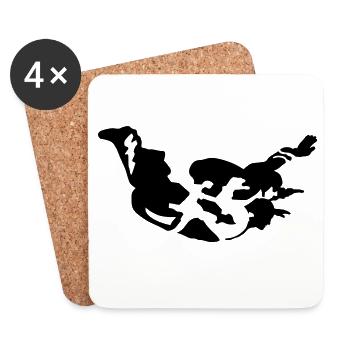 tandem_2 - Coasters (set of 4) - white - Front