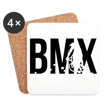 bmx - Coasters (set of 4) - white - Front